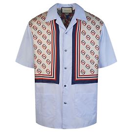 Gucci Patch Pocket Shirt Blue