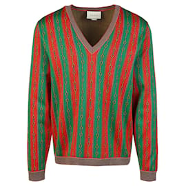 Gucci-Gucci V-Neck Horsebit Sweater-Multiple colors