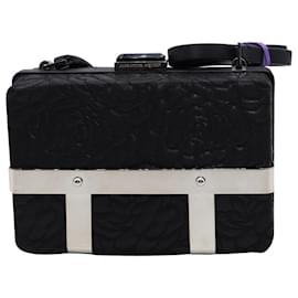 Alexander Mcqueen-Alexander McQueen Box Cage Rose Embossed Clutch in Black Leather-Black