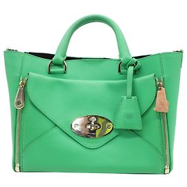 Bolsa Mulberry Willow em couro verde Verde