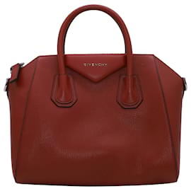 Givenchy-Givenchy Antigona Bag in Red Leather-Red
