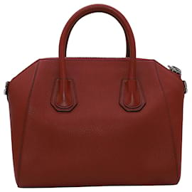 Givenchy-Givenchy Antigona Tasche aus rotem Leder-Rot