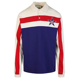 Polo da rugby a maniche lunghe Gucci Multicolore