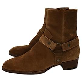 Saint Laurent-SAINT LAURENT Harness boots / 42 / CML / Suede-Other