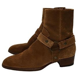 SAINT LAURENT Harnessstiefel / 42 / CML / Wildleder Andere