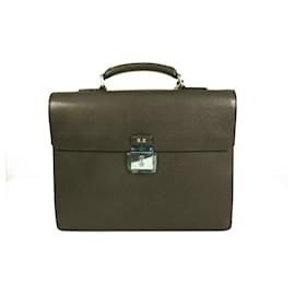 Louis Vuitton-Louis Vuitton Ambassador Serviette Laguito Kourand briefcase in black taiga leather-Black