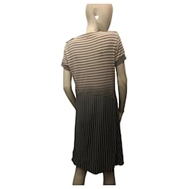 Sportmax-Sportmax striped dress-Grey