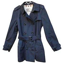 Burberry-Burberry short trench coat size 40-Black