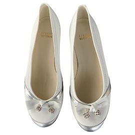 Stuart Weitzman bailarinas Blanco