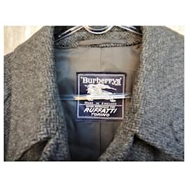 Burberry-Burberry tweed coat size 48-Grey