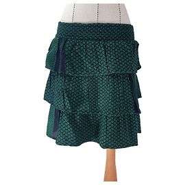 Falda Becky Cecilie Copenhagen Verde de Algodón Verde