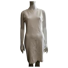 Diane Von Furstenberg-Vestido de malha viscose DvF Leigh branco-Branco