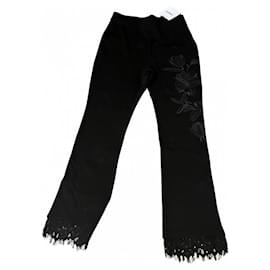 Desigual-Pants, leggings-Black