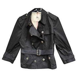 Burberry-trench mini Burberry taille 40-Noir
