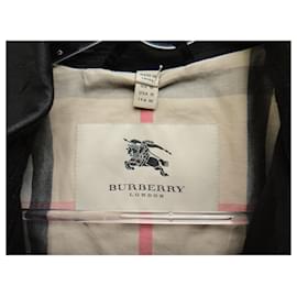 Burberry-Burberry mini trench coat size 40-Black