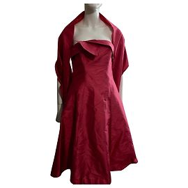 Silk strapless dress with stole in pink by Coast Pink