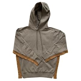Stella Mc Cartney-Grey hooded sweatshirt-Grey