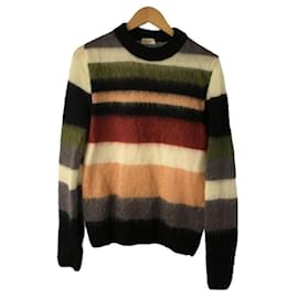 Saint Laurent-SAINT LAURENT 17 année modèle / pull (épaisse) / XS / mohair / multicolore / bordure-Multicolore