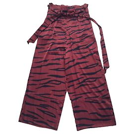 Ganni calça, leggings Bordeaux