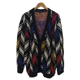 SAINT LAURENT Strickjacke (dick) / L / Wolle / mehrfarbig Mehrfarben