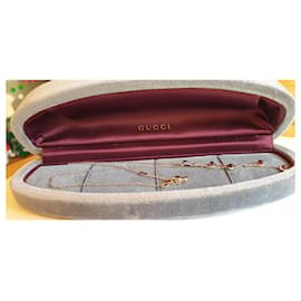 Gucci-Colgante de oro blanco 750 y amatistas-Plata,Púrpura