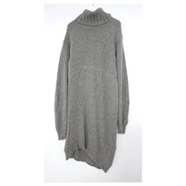 Céline-Celine x Philo 2013 Grey Cashmere Sweater Dress-Grey