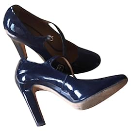 Façonnable-Stunning heeled babies-Navy blue