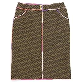 Fendi-Skirts-Brown