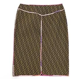 Fendi-Skirts-Brown