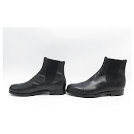 JM Weston-JM WESTON BOOTS CHELSEA LE CAMBRE BOOTS 43 9D BLACK LEATHER BOOTS SHOES-Black