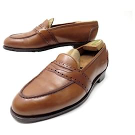 Autre Marque-EDWARD GREEN x BARNEYS NEWYORK PICADILLY LOAFERS 7D 40 cuir-Brown