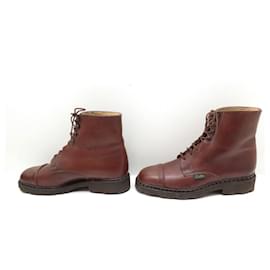 Paraboot-PARABOOT SHOES HALLS ANKLE BOOTS 6 40 BROWN LEATHER BOOTS-Brown