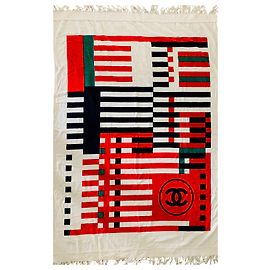 Chanel toalla de playa ancha Multicolor