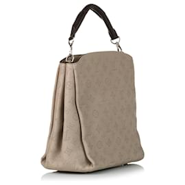 Louis Vuitton-Louis Vuitton Brown Mahina Babylone PM-Brown,Beige