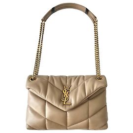 Saint Laurent Loulou puffer Beige