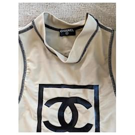 Chanel-Camiseta sin mangas superior-Beige