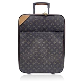Louis Vuitton-Monogram Canvas Pegase 50 Trolley Rolling Suitcase-Brown