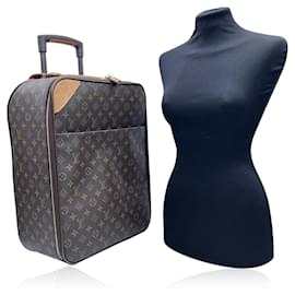 Louis Vuitton-Monogram Canvas Pegase 50 Trolley Rolling Suitcase-Brown