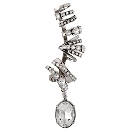 Alexander Mcqueen-Drpjew M.Hoop Earpie in Silver Brass-Silvery,Metallic