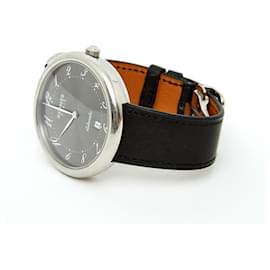 Hermès-AUTOMATIC ROPS 41 MM GRAY SILVER-Silvery