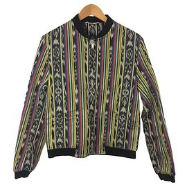 SAINT LAURENT-Blouson / 48 / Baumwolle / Mehrfarbig Mehrfarben