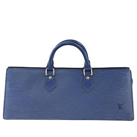 Louis Vuitton-Louis Vuitton Sac Triangle Cuir Epi Bleu-Bleu