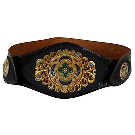 Vintage cinture Nero Gold hardware