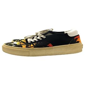 SAINT LAURENT Sneakers basse / 42 / NERO / cotone Nero