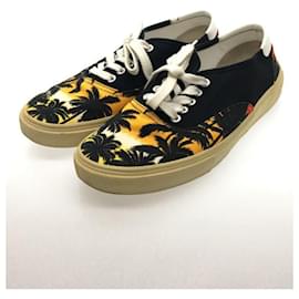 Saint Laurent-SAINT LAURENT Low-cut sneakers / 42 / BLK / cotton-Black