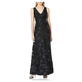 Vera Wang robe de soirée en organza dévoré Noir