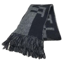 SAINT LAURENT Muffler / Wool / GRY / Plain Grey
