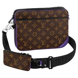 Louis Vuitton Messager LV Trio monogramme macassar Marron