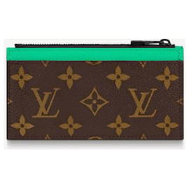 Louis Vuitton-LV Coin card holder macassar-Green