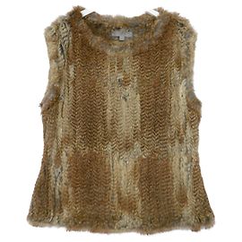 Mulberry Burberry AW12 Top de pele Marrom